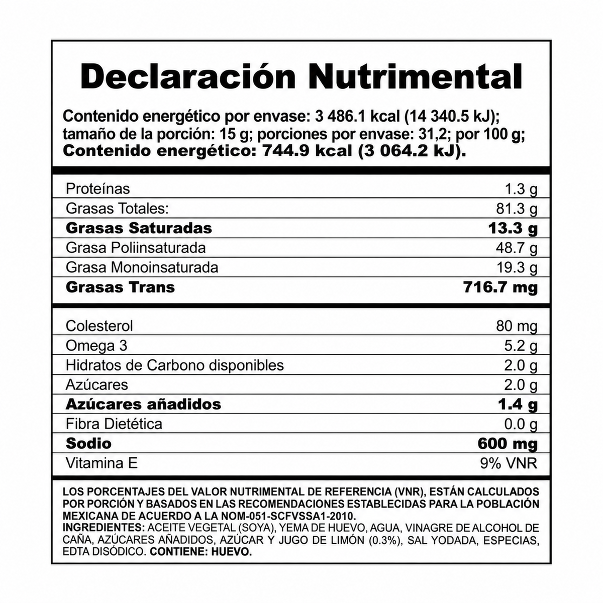 Mayonesa Mccormick Con Limón 468g