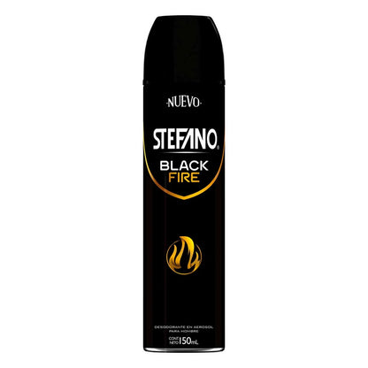 Desodorante en Aerosol Stefano Black Fire 150ml