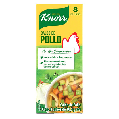 Caldo de Pollo Knorr Suiza 10.5g × 8 pzs
